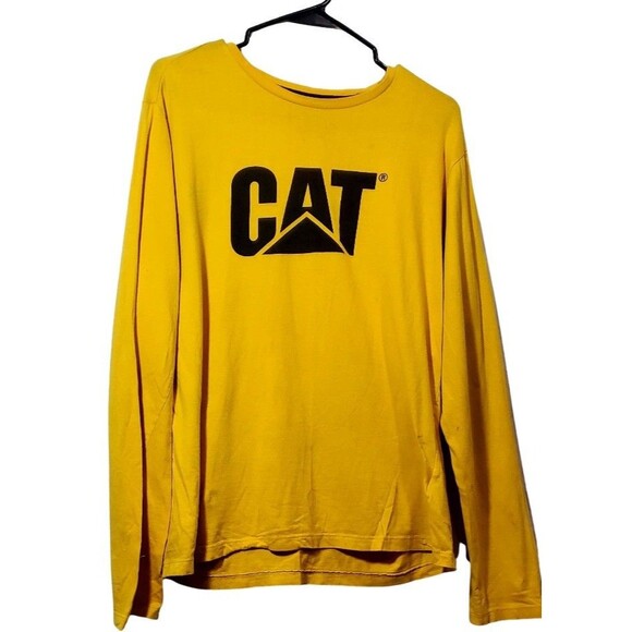 Caterpillar CAT Tractor Vintage Long Sleeve T-Shirt M Workwear Logo Classic - Picture 3 of 10